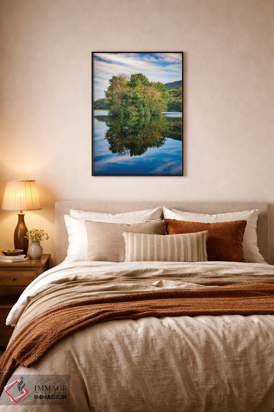 تابلو دکوراتیو Peaks Of Otter, Blue Ridge Parkway, Smoky Mountains, USA.,انعک… اثر آنا میلر - D6B