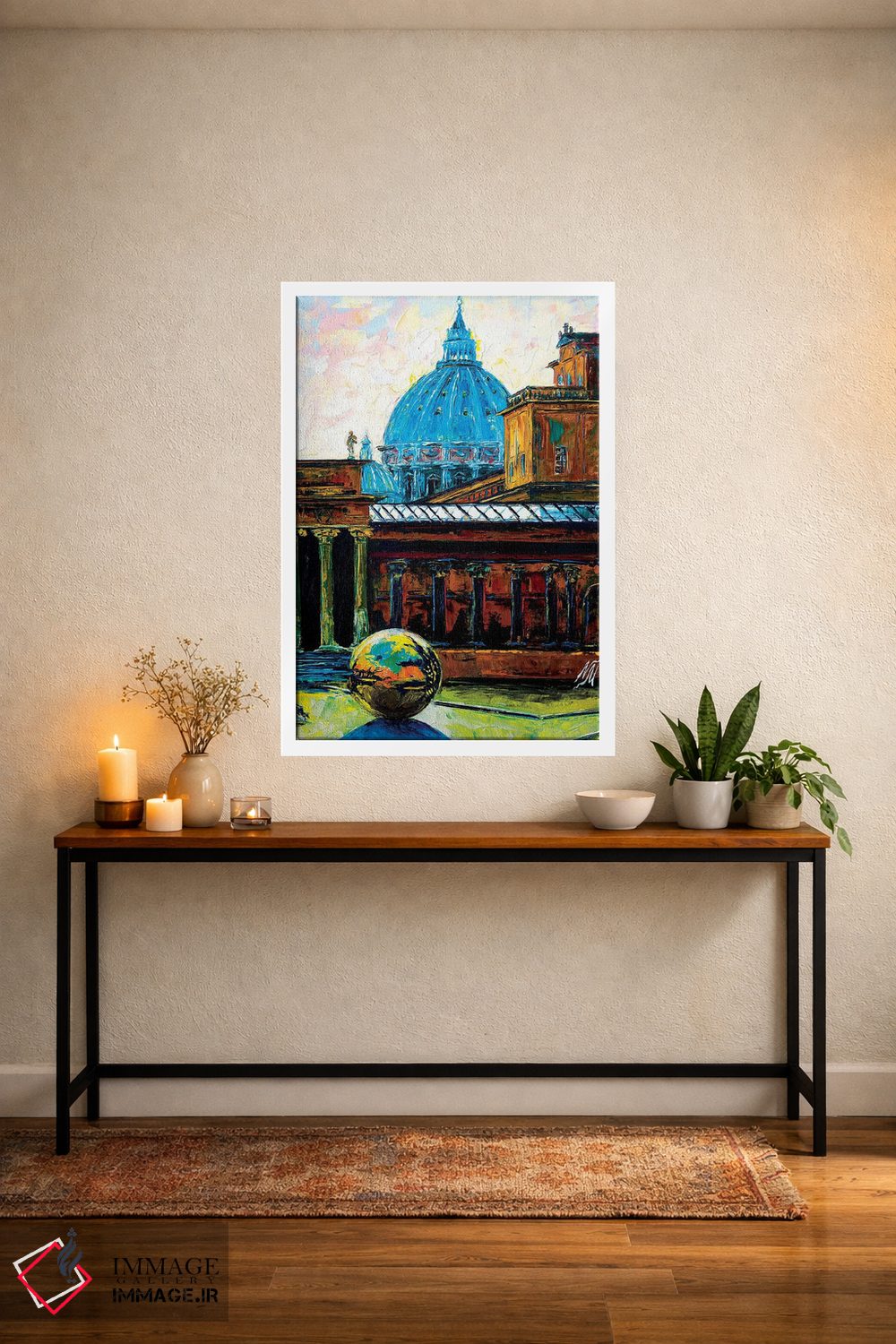 تابلو دکوراتیو گوی درون گوی در باغ پینیا رم اثر ناتاشا میلیوس - D3W