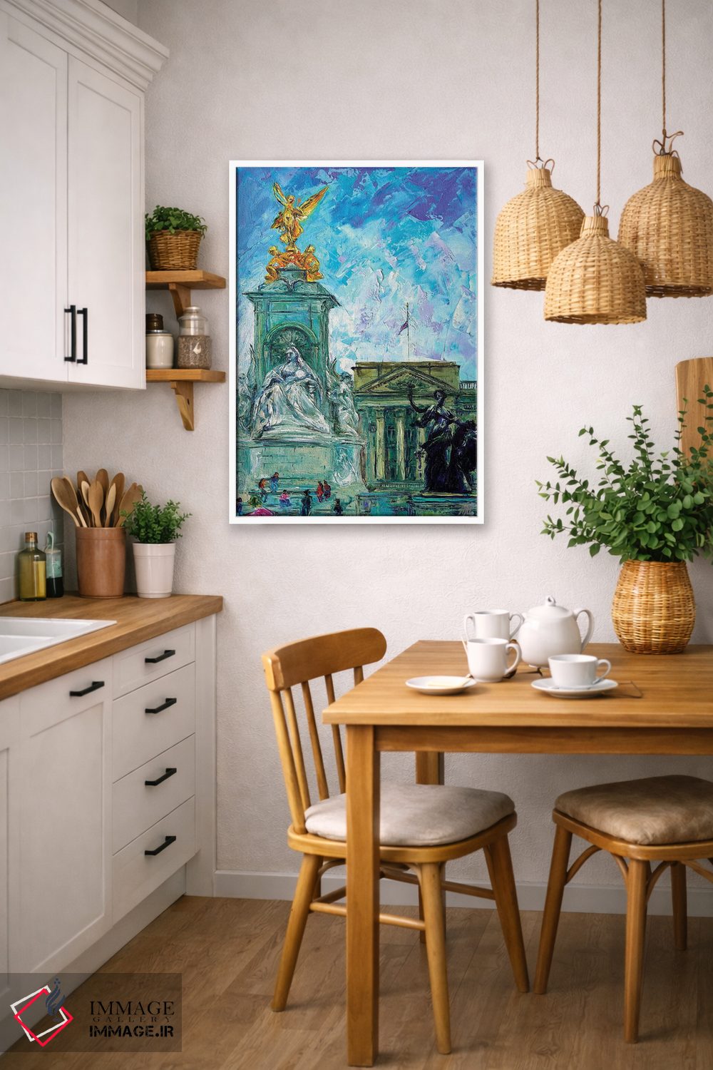 تابلو دکوراتیو کاخ باکینگهام اثر ناتاشا میلیوس - D6W