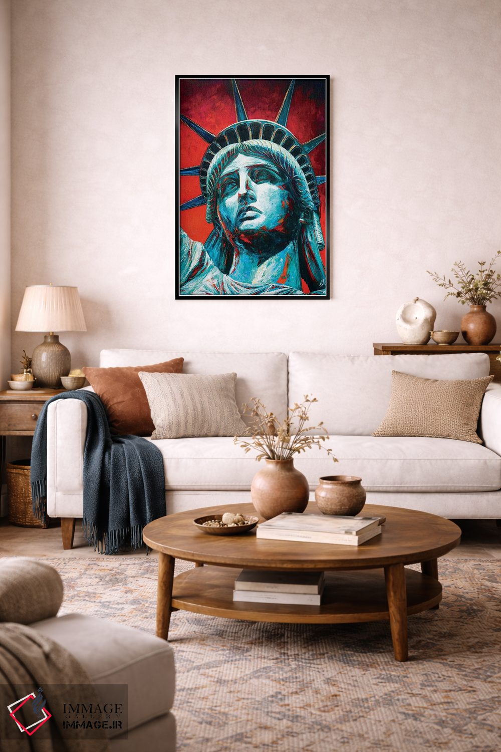 تابلو دکوراتیو تاج مجسمه آزادی اثر ناتاشا میلیوس - D4B