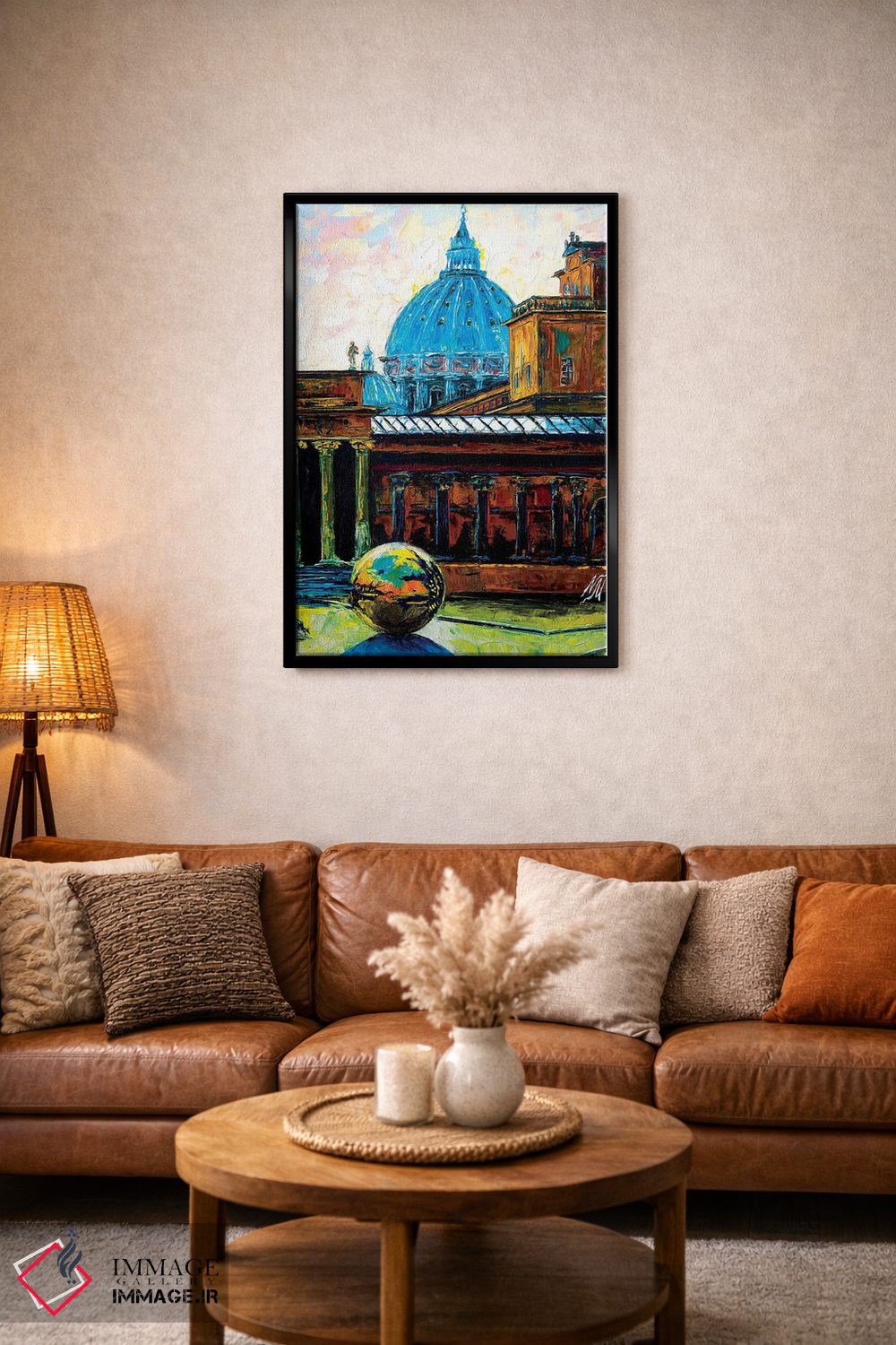 تابلو دکوراتیو گوی درون گوی در باغ پینیا رم اثر ناتاشا میلیوس - D4B