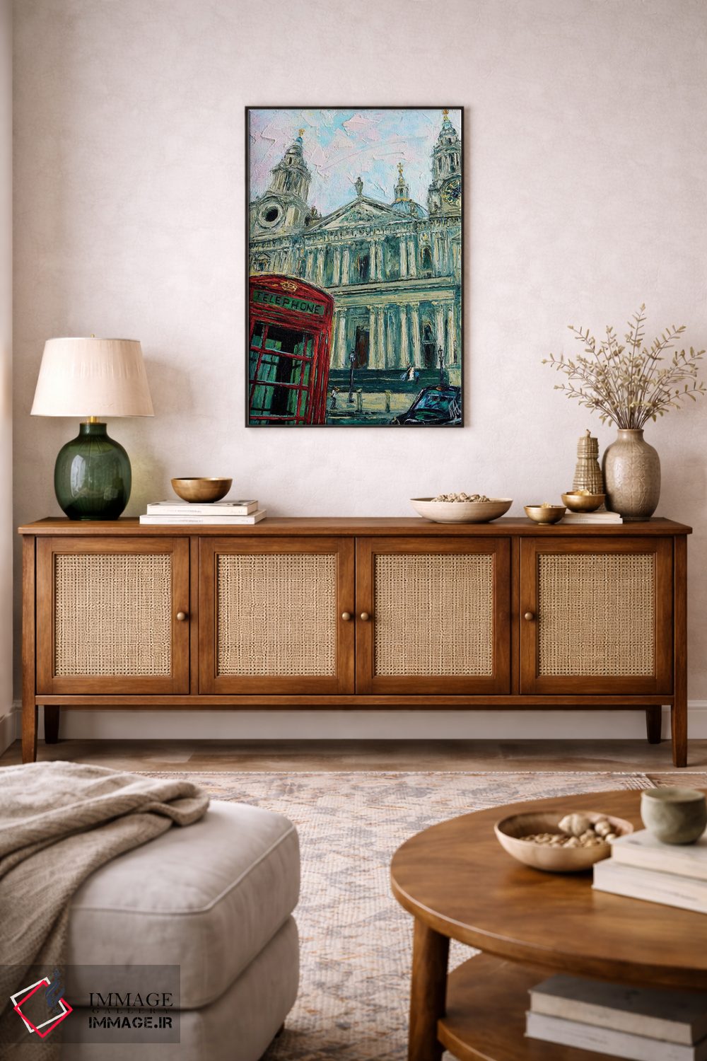 تابلو دکوراتیو نمای کلیسای سنت پال اثر ناتاشا میلیوس - D5B