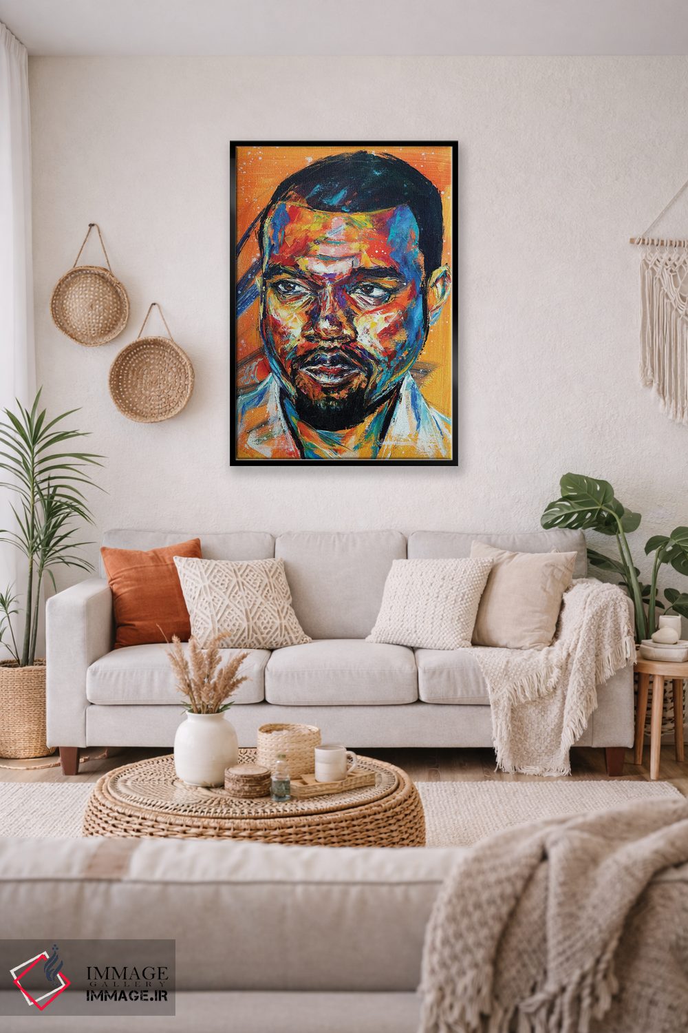 تابلو دکوراتیو کانیه وست اثر ناتاشا میلیوس - D3B