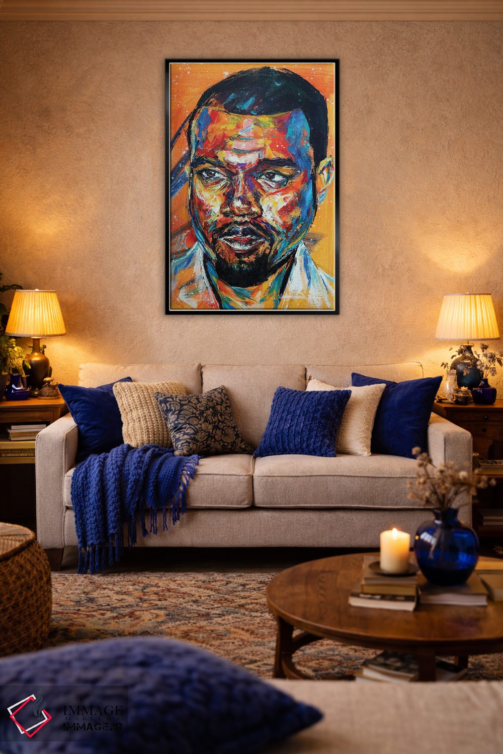 تابلو دکوراتیو کانیه وست اثر ناتاشا میلیوس - D4B