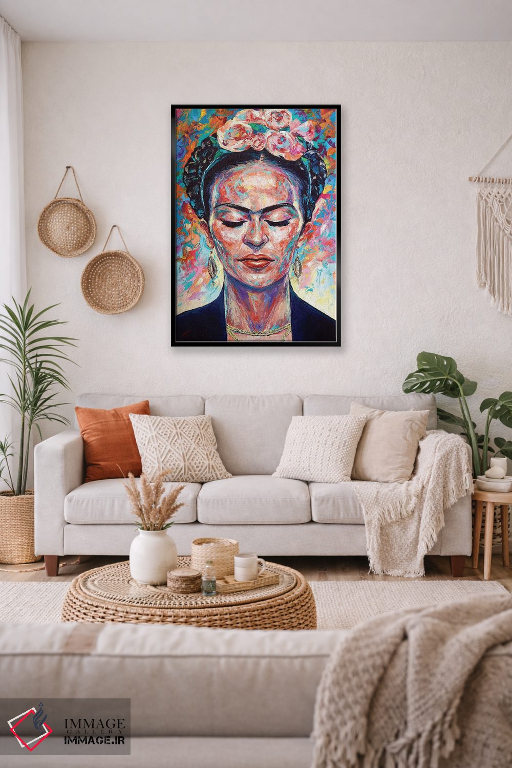تابلو انتزاعی فریدا کالو اثر ناتاشا میلیوس - D5B