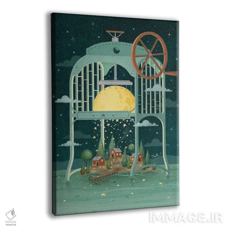 تابلو دکوراتیو ستارگان فرو افتاده دو اثر نوئل. تی - نمای پرسپکتیو محصول