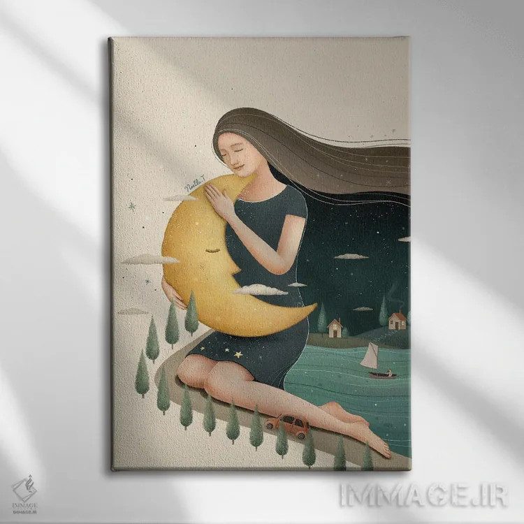 تابلو دکوراتیو بازگشت به خانه اثر نوئل. تی - نمای روبهرو روی دیوار