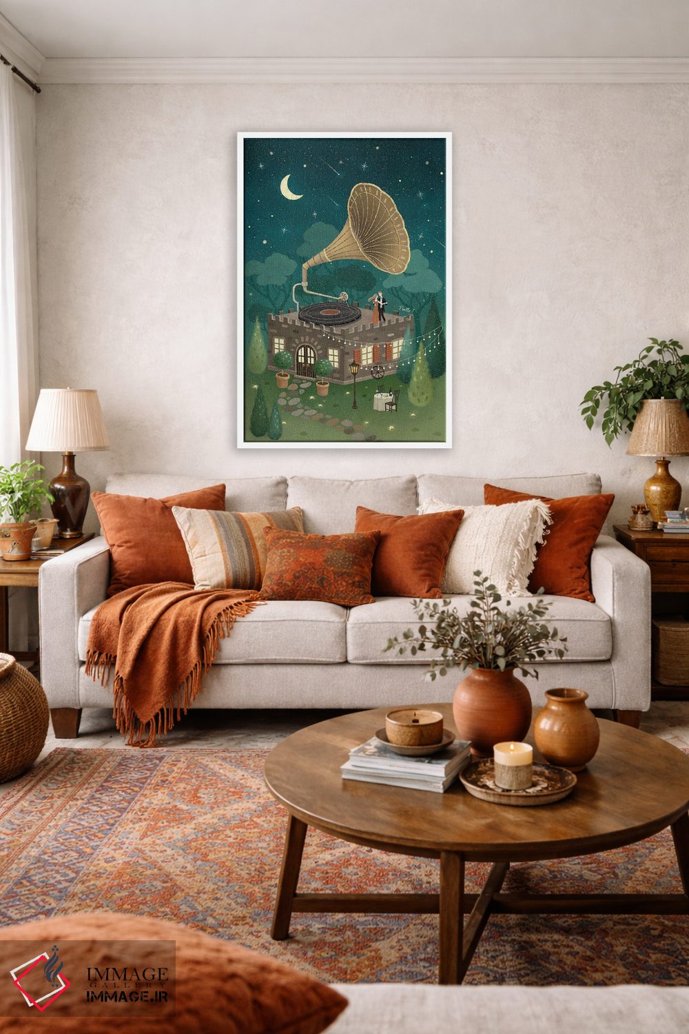 تابلو دکوراتیو رقص زیر ستارگان اثر نوئل. تی - D2W