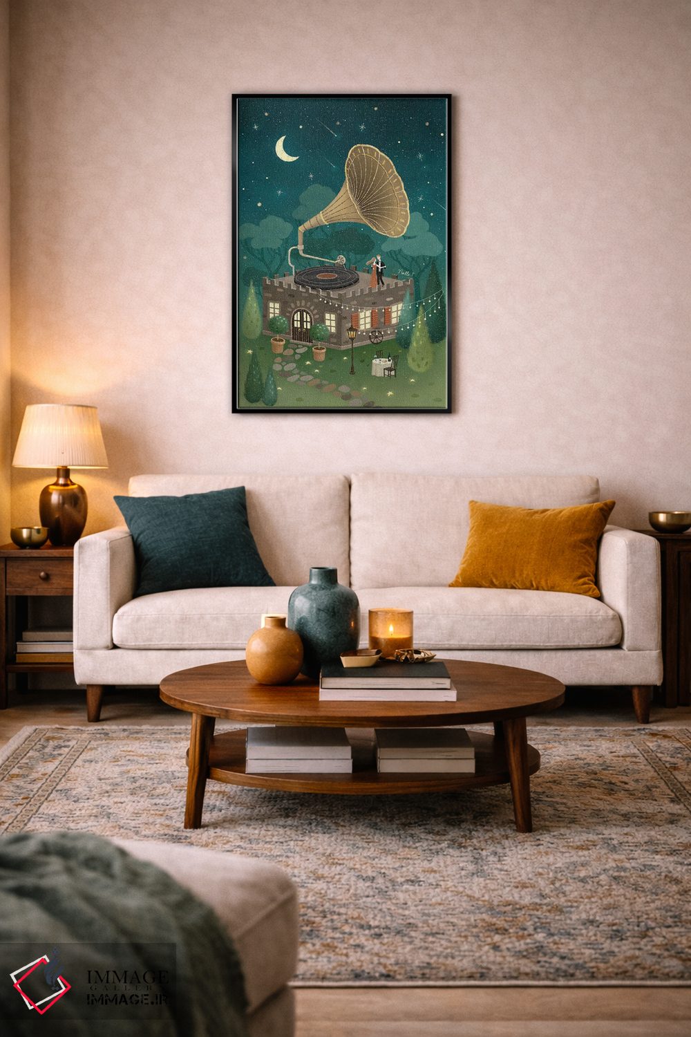 تابلو دکوراتیو رقص زیر ستارگان اثر نوئل. تی - D5B