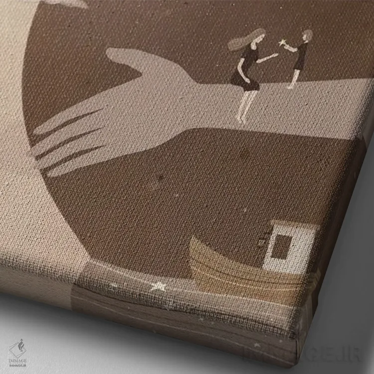 تابلو دکوراتیو رویای یک مادر اثر نوئل. تی - نمای نزدیک بافت بوم