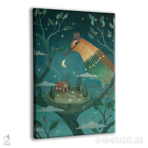 تابلو دکوراتیو آشیانه ای از رویاها اثر نوئل. تی - نمای پرسپکتیو محصول