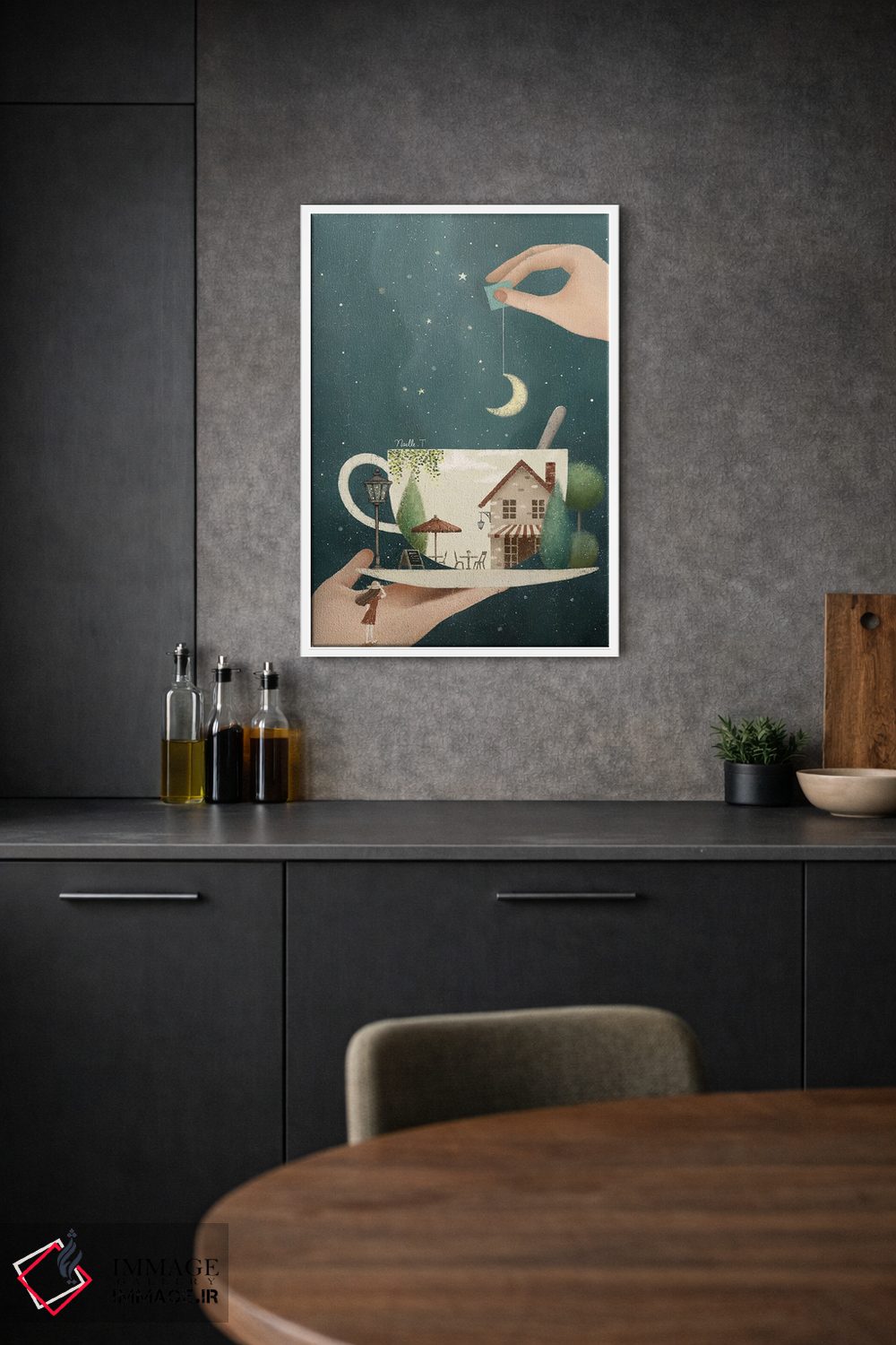 تابلو دکوراتیو یک فنجان رویا اثر نوئل. تی - D1W