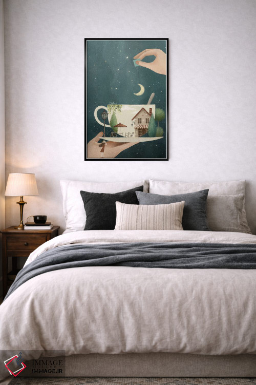 تابلو دکوراتیو یک فنجان رویا اثر نوئل. تی - D6B