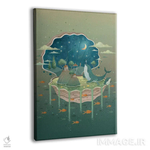 تابلو دکوراتیو شگفتی اقیانوس اثر نوئل. تی - نمای پرسپکتیو محصول