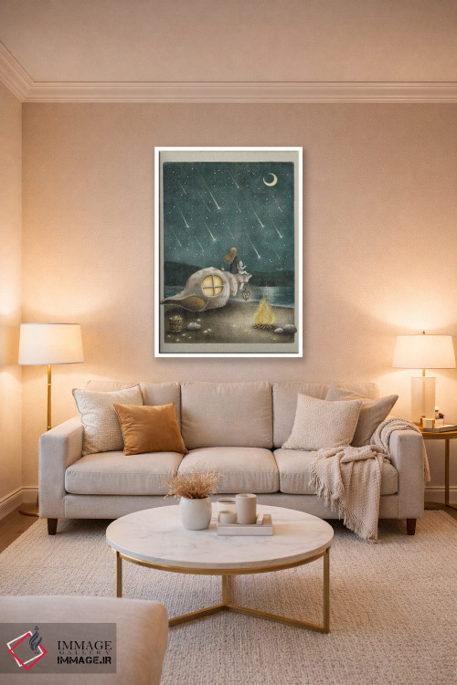 تابلو دکوراتیو بارش شهاب سنگ اثر نوئل. تی - D1W