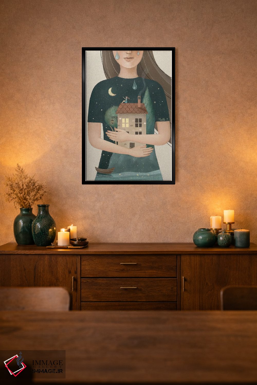 تابلو دکوراتیو من با تو هستم اثر نوئل. تی - D2B