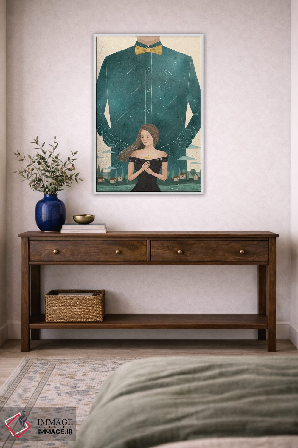 تابلو دکوراتیو هدیه ای از شب اثر نوئل. تی - D4W