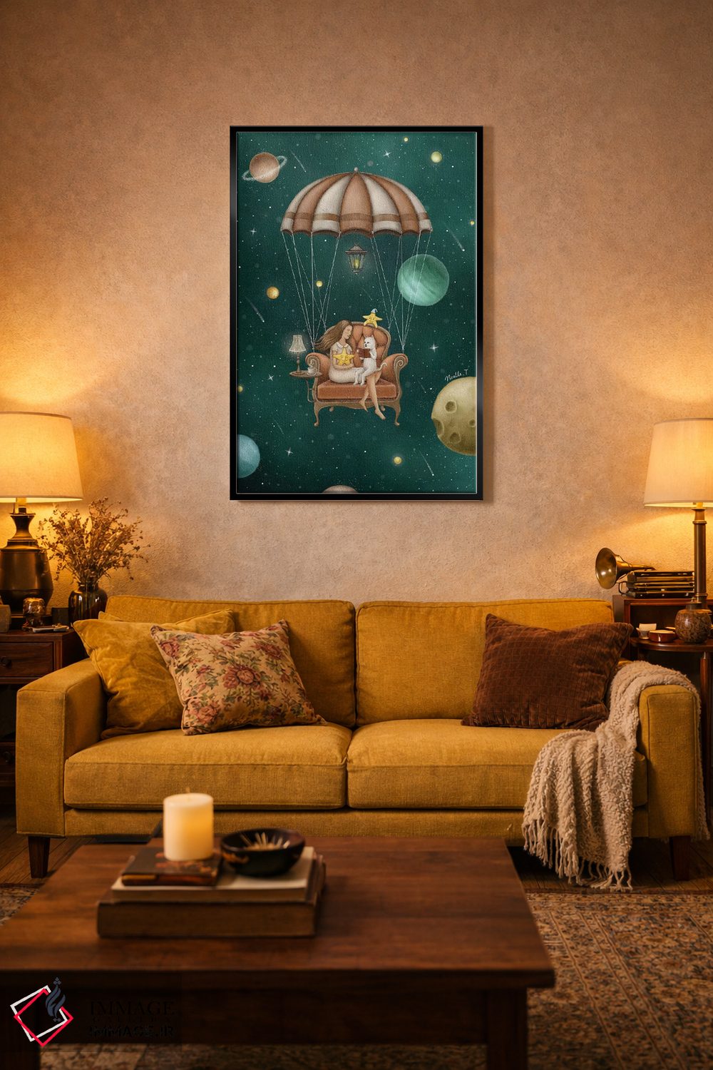 تابلو دکوراتیو زمان داستان اثر نوئل. تی - D4B