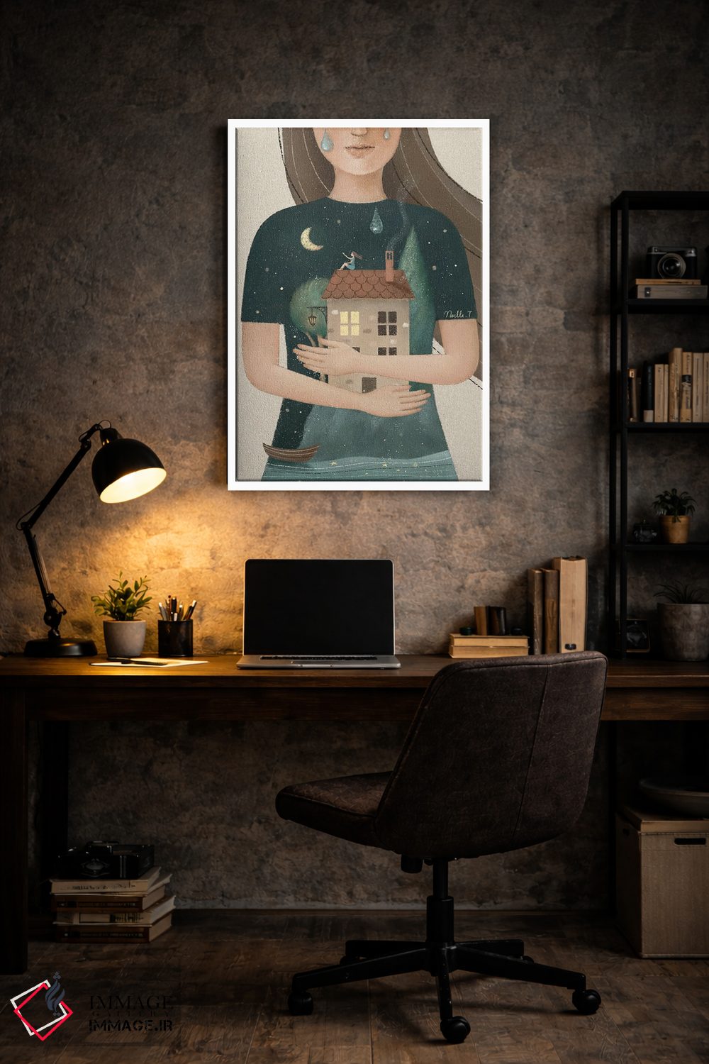 تابلو دکوراتیو من با تو هستم اثر نوئل. تی - D5W