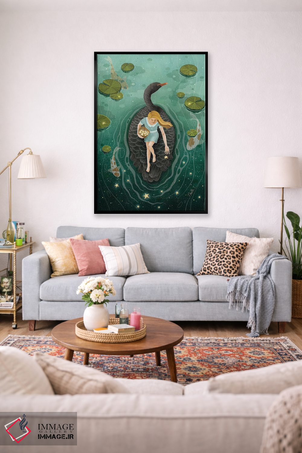 تابلو دکوراتیو بر فراز قوی سیاه اثر نوئل. تی - D1B