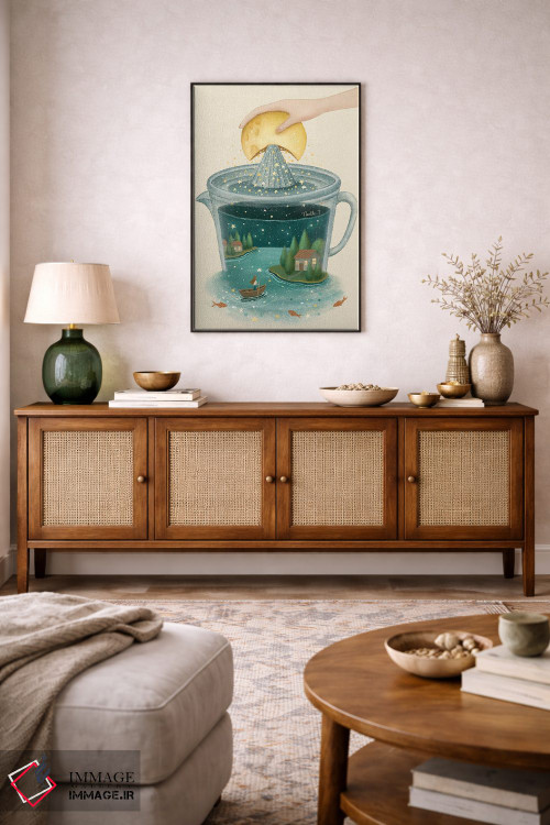 تابلو دکوراتیو ستارگان فرو افتاده اثر نوئل. تی - D6B