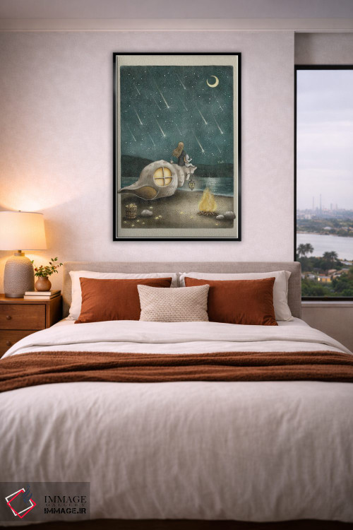 تابلو دکوراتیو بارش شهاب سنگ اثر نوئل. تی - D5B