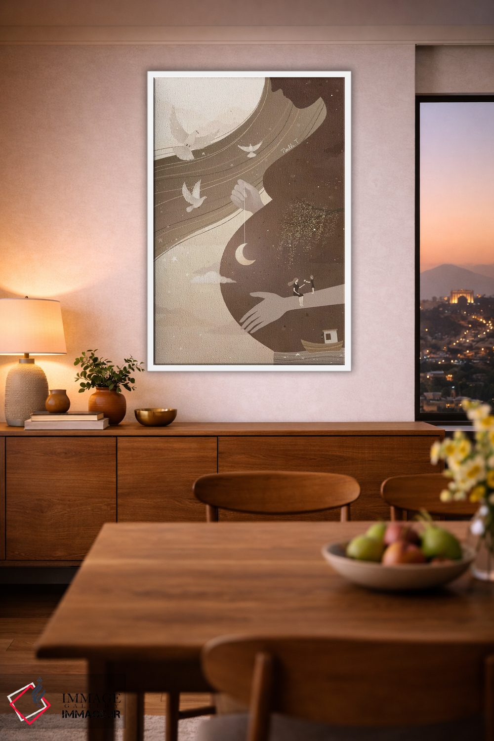 تابلو دکوراتیو رویای یک مادر اثر نوئل. تی - D1W