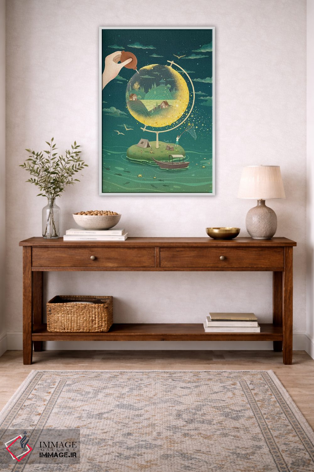 تابلو دکوراتیو کشف ماه اثر نوئل. تی - D2W