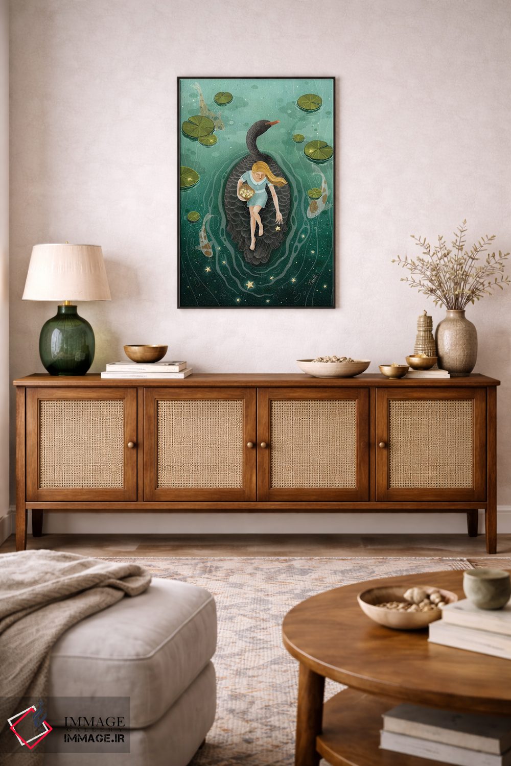 تابلو دکوراتیو بر فراز قوی سیاه اثر نوئل. تی - D4B