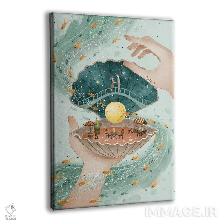 تابلو دکوراتیو صدفی از رویا اثر نوئل. تی - نمای پرسپکتیو محصول