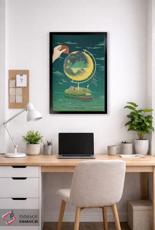 تابلو دکوراتیو کشف ماه اثر نوئل. تی - D4B