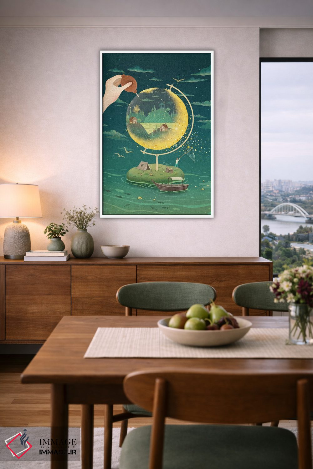تابلو دکوراتیو کشف ماه اثر نوئل. تی - D5W
