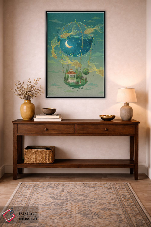 تابلو دکوراتیو باغ مهتابی اثر نوئل. تی - D3B