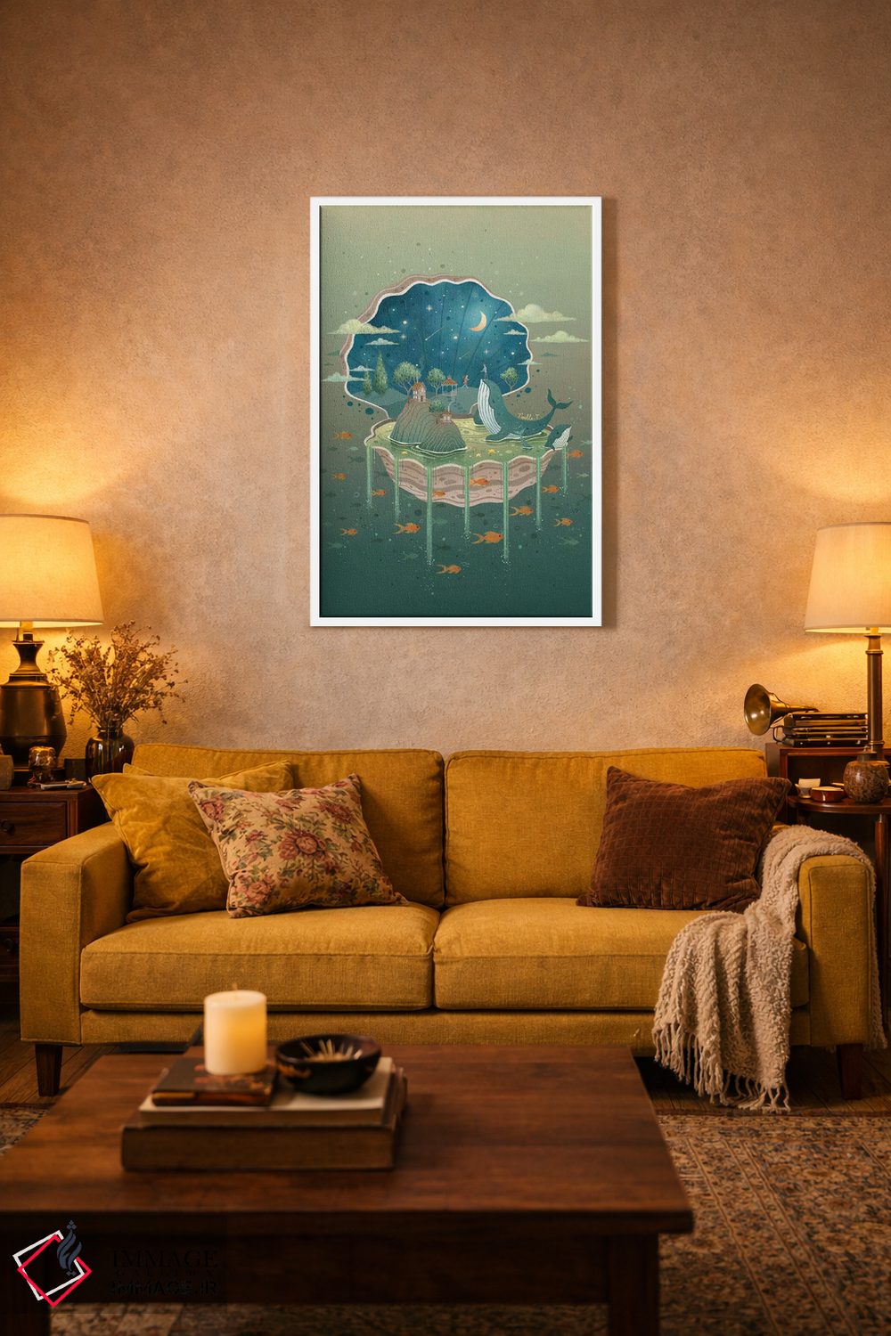 تابلو دکوراتیو شگفتی اقیانوس اثر نوئل. تی - D3W