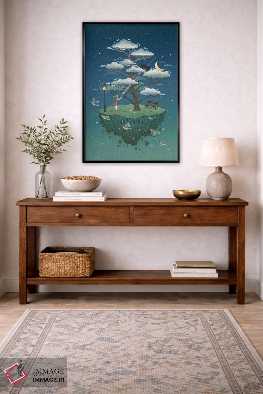 تابلو دکوراتیو درخت ابرها اثر نوئل. تی - D3B