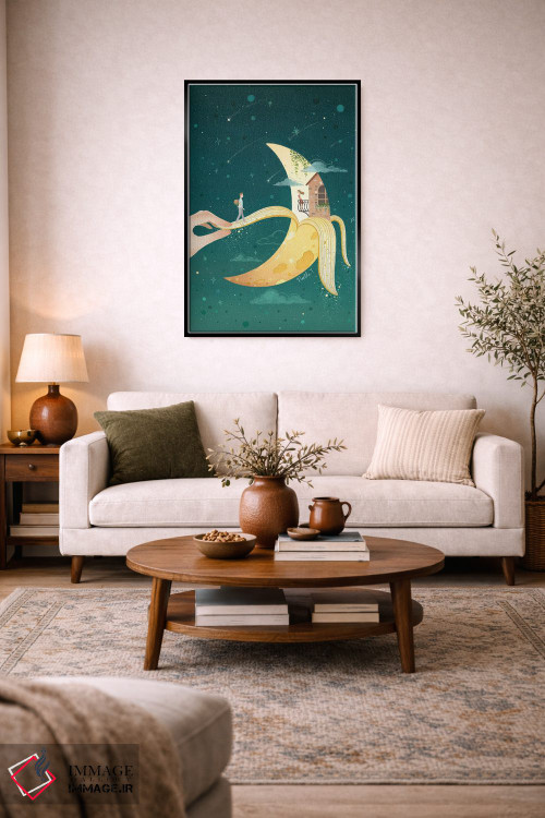 تابلو دکوراتیو جاذبه ماه اثر نوئل. تی - D3B