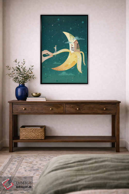 تابلو دکوراتیو جاذبه ماه اثر نوئل. تی - D4B