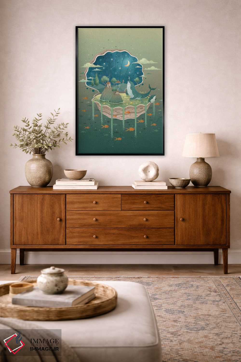 تابلو دکوراتیو شگفتی اقیانوس اثر نوئل. تی - D4B