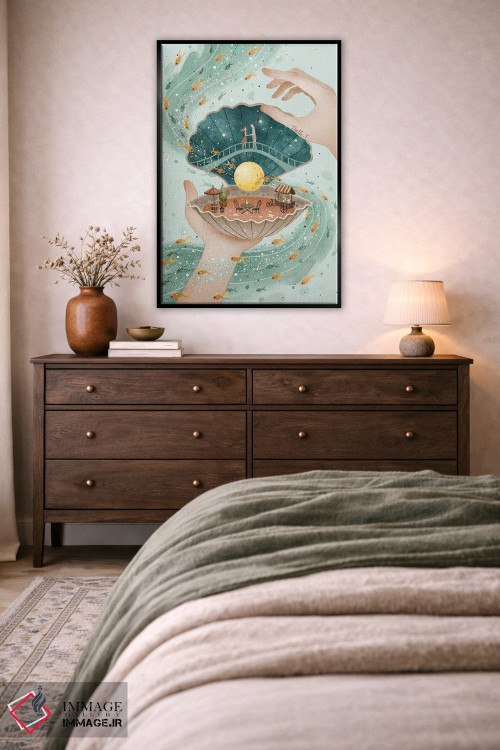 تابلو دکوراتیو صدفی از رویا اثر نوئل. تی - D5B