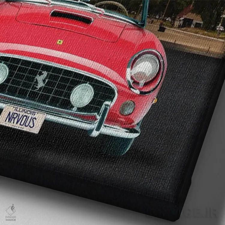 تابلو دکوراتیو هنر سفر فیلم روز تعطیل فریس بیولر اثر ۲ توست دیزاین - نمای نزدیک بافت بوم