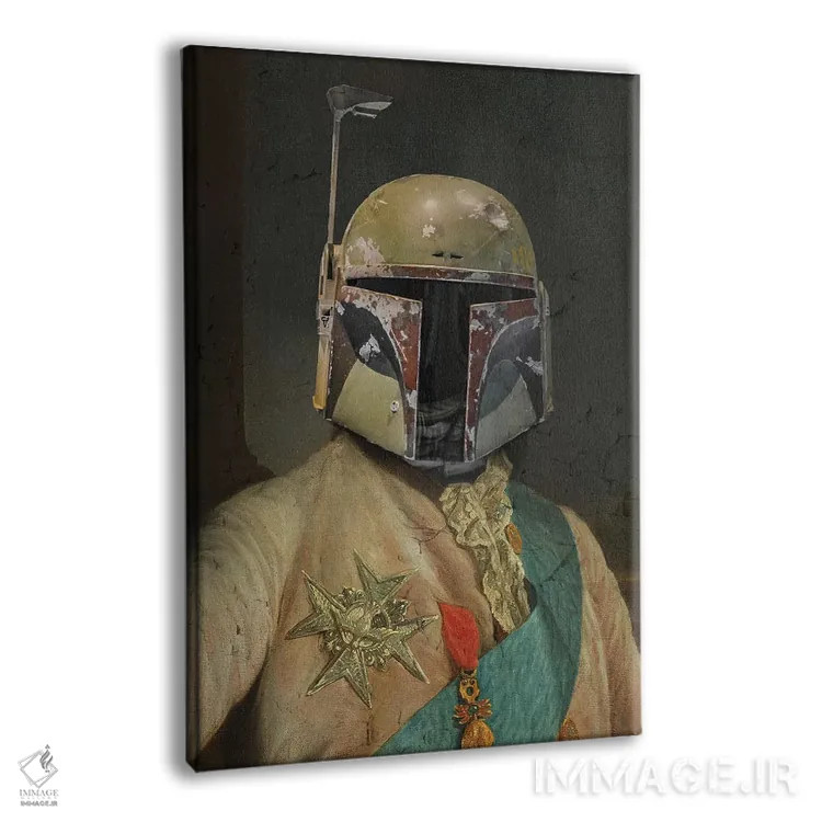 تابلو دکوراتیو سر بوبا کلاسیک اثر ۲ توست دیزاین - نمای پرسپکتیو محصول