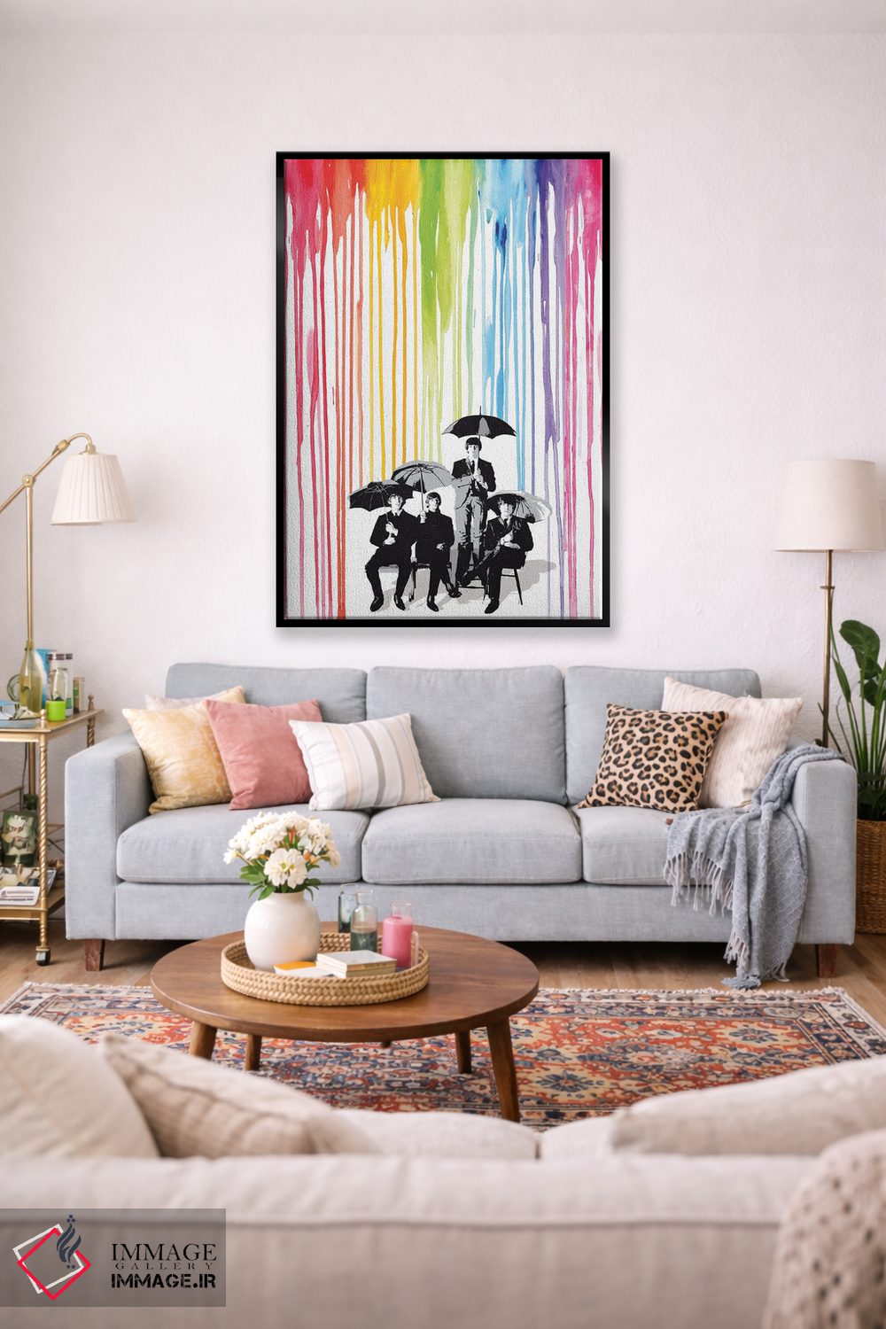 تابلو دکوراتیو پاپ آرت بیتلز اثر ۲ توست دیزاین - D1B