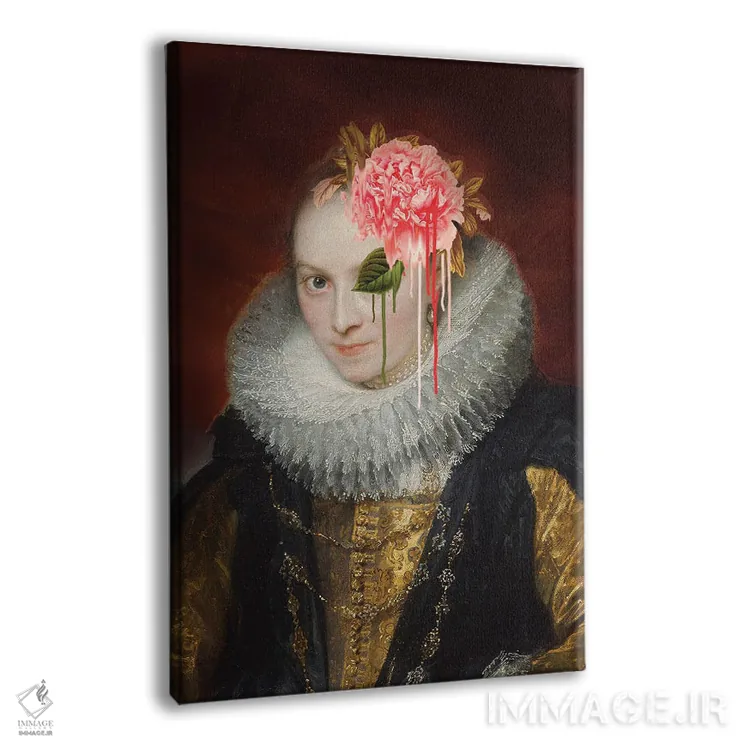 تابلو دکوراتیو بانوی اعوجاج اثر ۲ توست دیزاین - نمای پرسپکتیو محصول