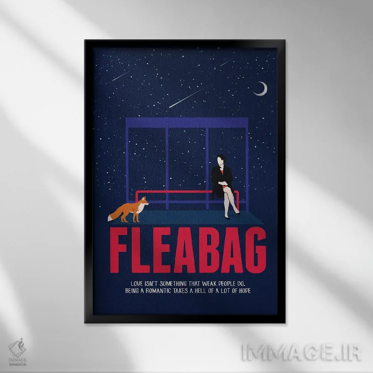 تابلو دکوراتیو هنر فلی بگ اثر ۲ توست دیزاین - نمای قابدار مشکی