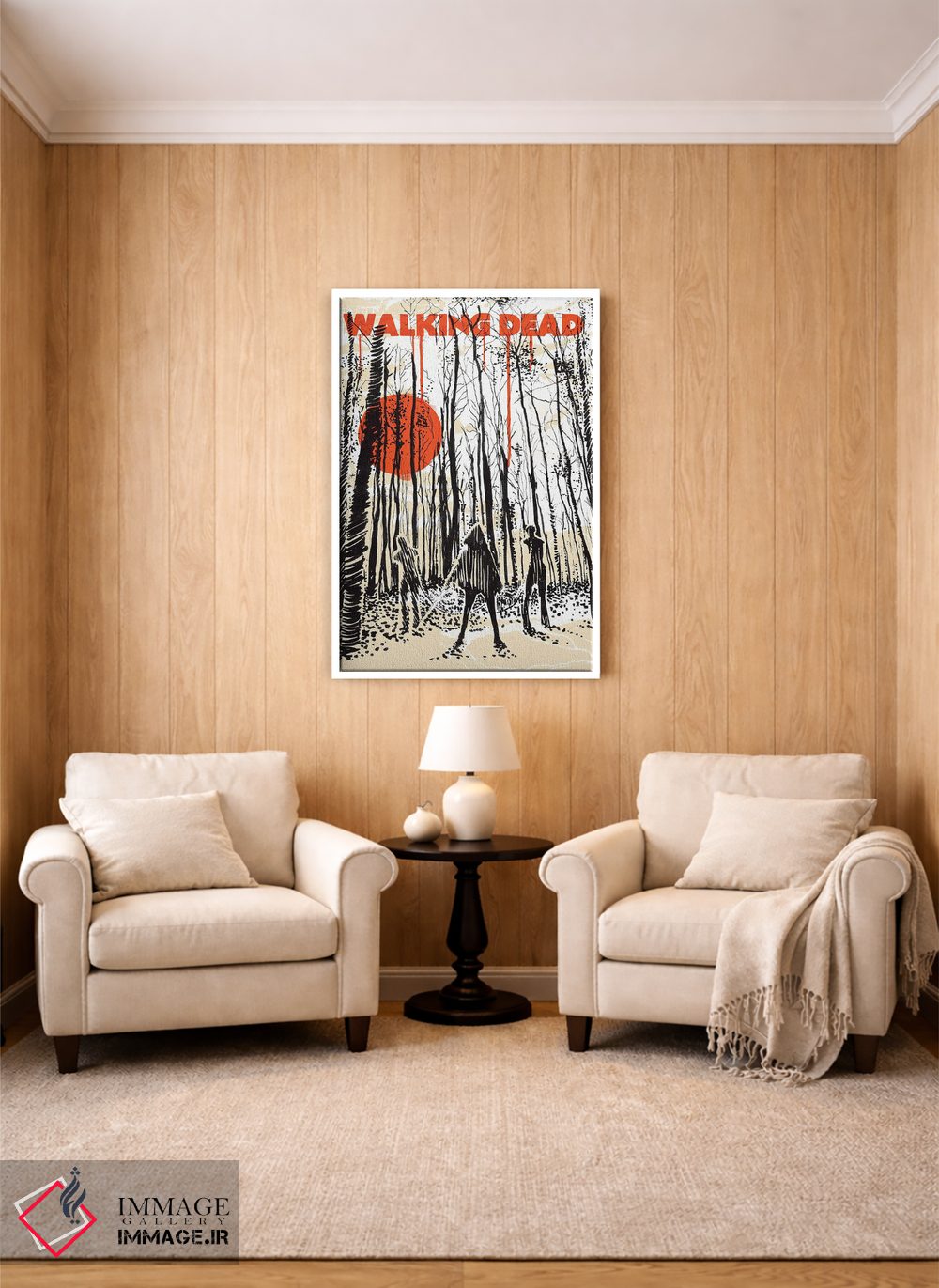 تابلو دکوراتیو هنر مجله هواداری مردگان متحرک اثر ۲ توست دیزاین - D2W
