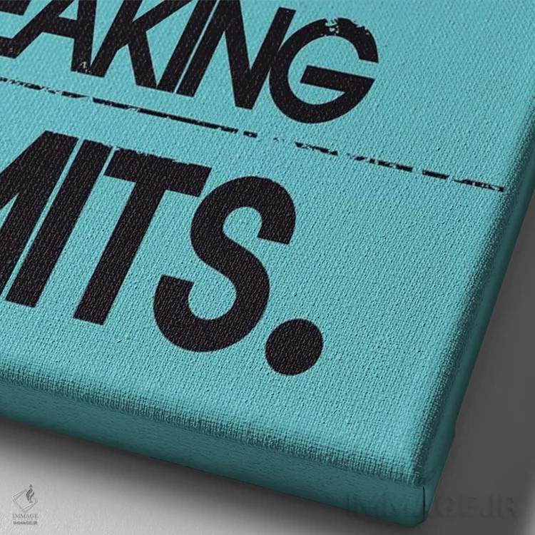 تابلو دکوراتیو هنر موج سواری فراتر از مرزها اثر ۲ توست دیزاین - نمای نزدیک بافت بوم