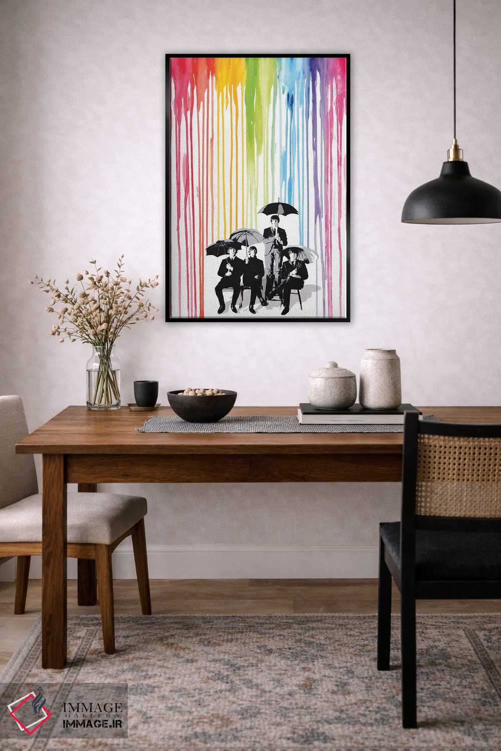 تابلو دکوراتیو پاپ آرت بیتلز اثر ۲ توست دیزاین - D5B