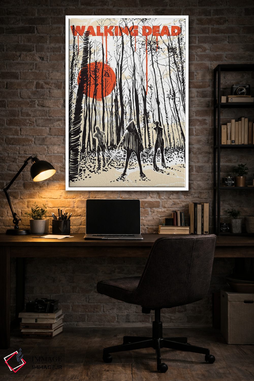 تابلو دکوراتیو هنر مجله هواداری مردگان متحرک اثر ۲ توست دیزاین - D4W
