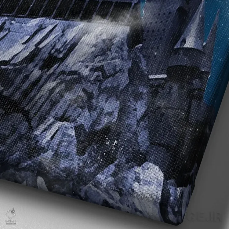 تابلو دکوراتیو هنر سفر هری پاتر اثر ۲ توست دیزاین - نمای نزدیک بافت بوم