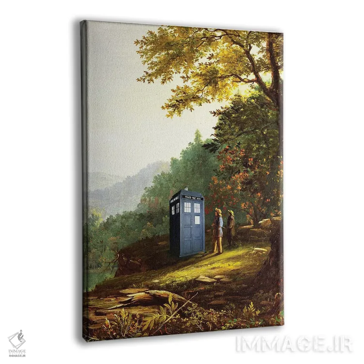 تابلو دکوراتیو تاردیس کلاسیک اثر ۲ توست دیزاین - نمای پرسپکتیو محصول